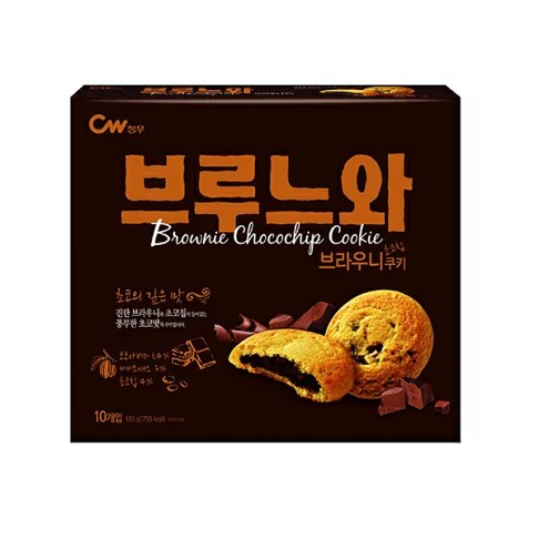 釜山零食伴手禮:CW 布朗尼巧克力餅乾