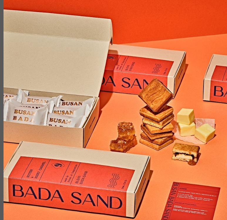 釜山零食伴手禮:BUSAN BADA SAND 奶油夾心餅乾